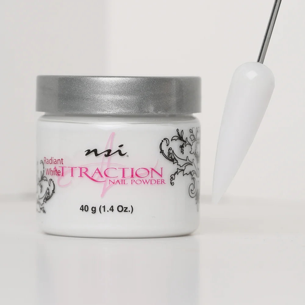 Akrilik Toz - White-Radiant 40g  (NSI) - MADE IN U.S.A 