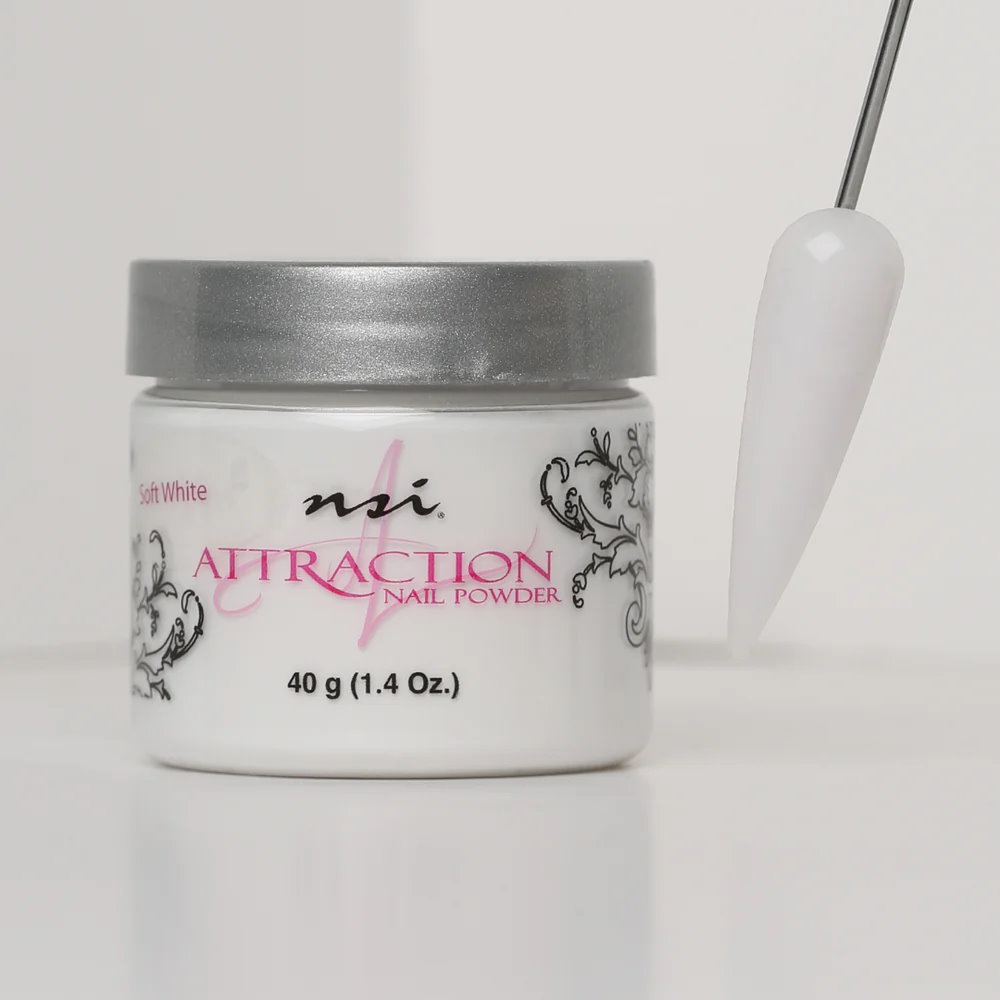 Akrilik Toz - White-Soft 40g  (NSI) - MADE IN U.S.A 